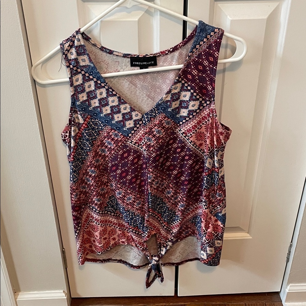 Stylish Women's Patterned Tank Top